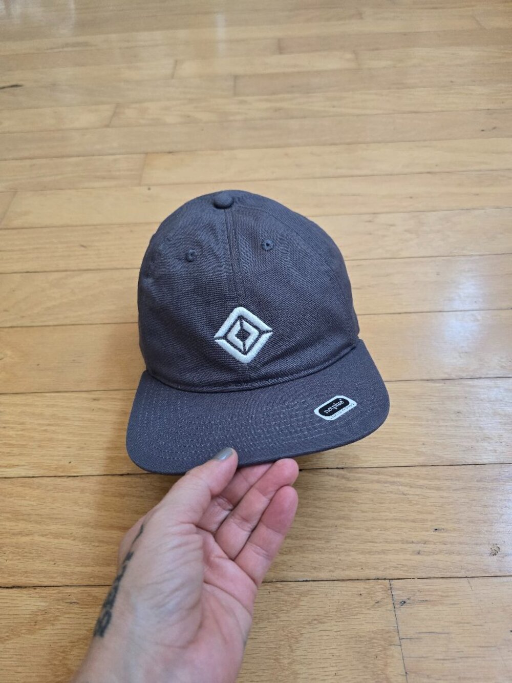Rivian Official Gear Charcoal Gray Organic Cotton NetPlus Strapback Hat Cap